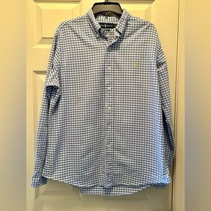 Ralph Lauren Men’s Custom Fit Button Up Long Sleeve Shirt Size Large